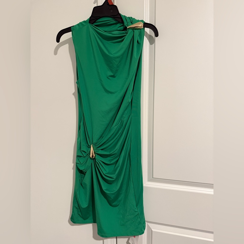 Chic Mini Green Dress